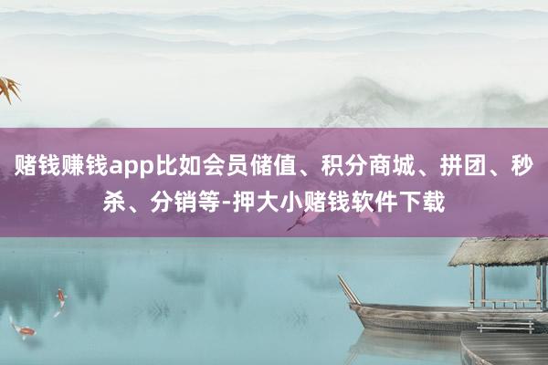 赌钱赚钱app比如会员储值、积分商城、拼团、秒杀、分销等-押大小赌钱软件下载