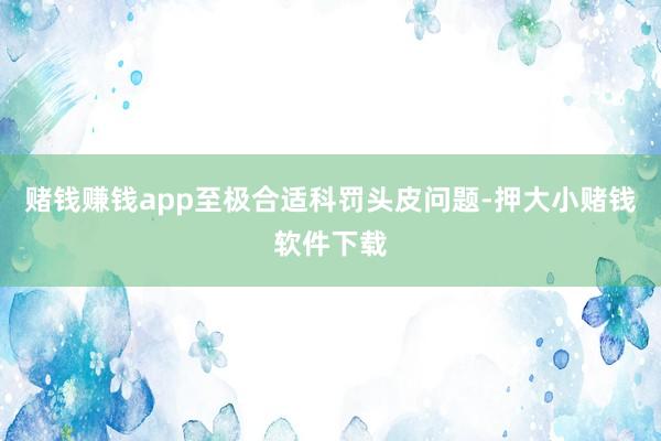 赌钱赚钱app至极合适科罚头皮问题-押大小赌钱软件下载