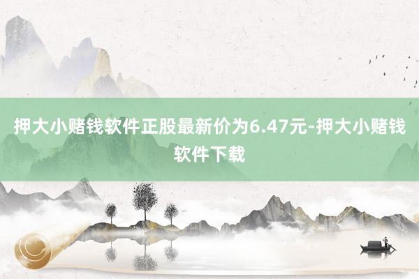 押大小赌钱软件正股最新价为6.47元-押大小赌钱软件下载