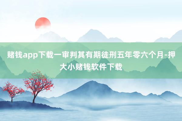 赌钱app下载一审判其有期徒刑五年零六个月-押大小赌钱软件下载
