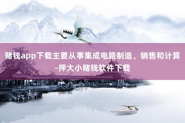 赌钱app下载主要从事集成电路制造、销售和计算-押大小赌钱软件下载