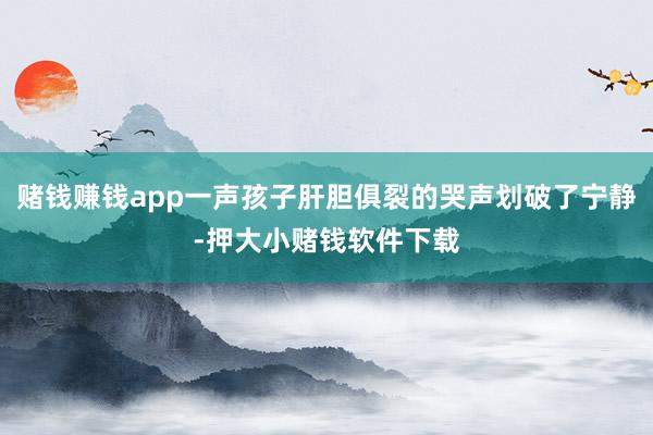 赌钱赚钱app一声孩子肝胆俱裂的哭声划破了宁静-押大小赌钱软件下载