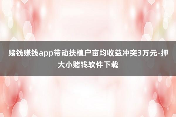 赌钱赚钱app带动扶植户亩均收益冲突3万元-押大小赌钱软件下载